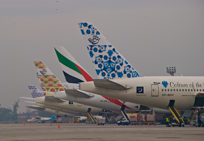 International airlines at Karachi Airport