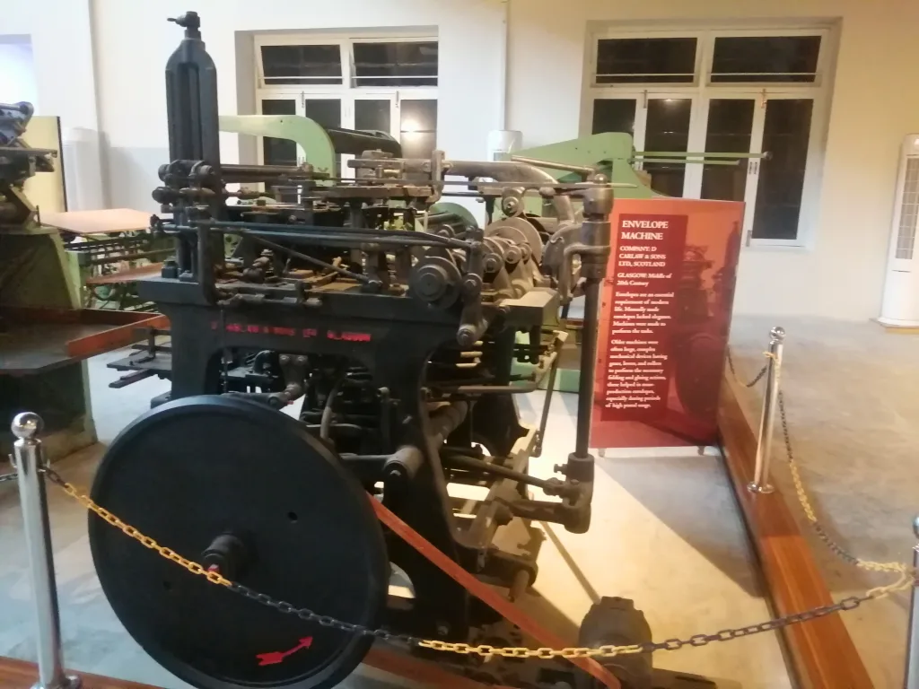 ENVELOPE PRINTING MACHINE AT PRINTING PRESS MUSEUM BY TRAVEL DAASTAN