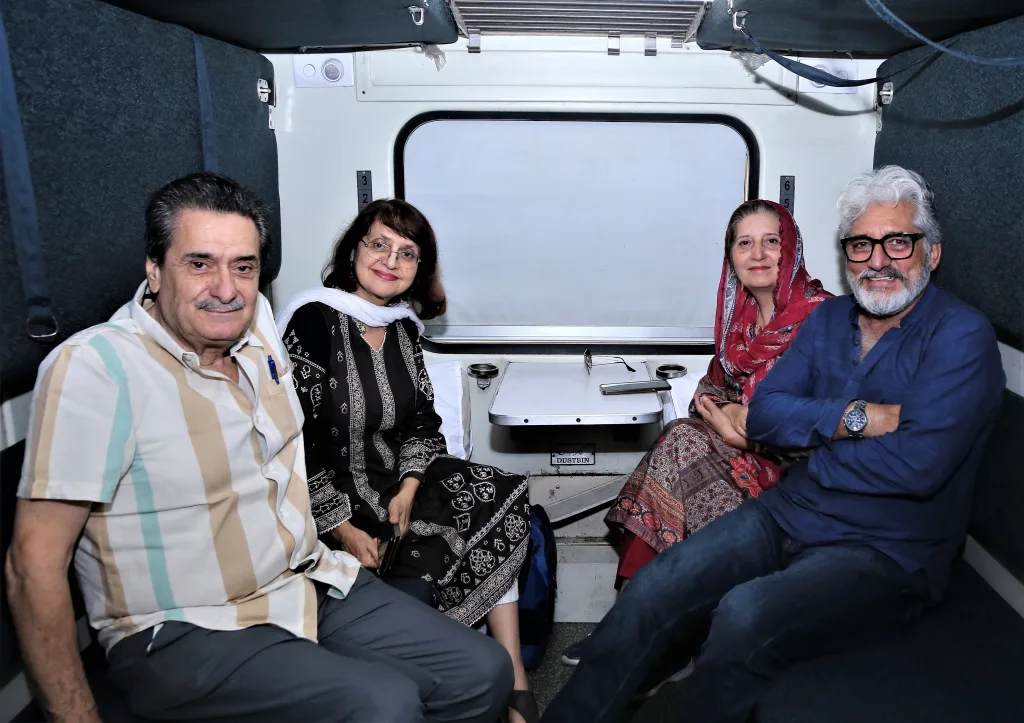 Families onboard Thar Desert Train Safari 2025
