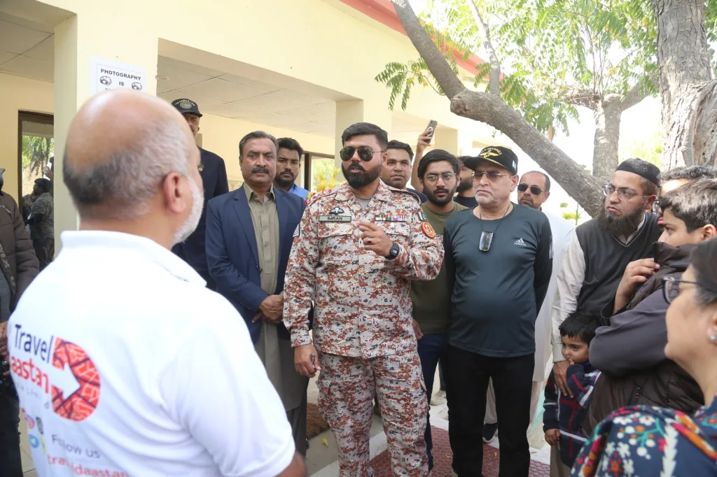 Meeting with Lt Col Imran at Thar Desert Train Safari